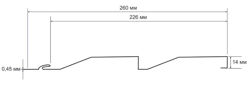 Сайдинг Корабельная доска Полиэстер 0.45 RAL 9003